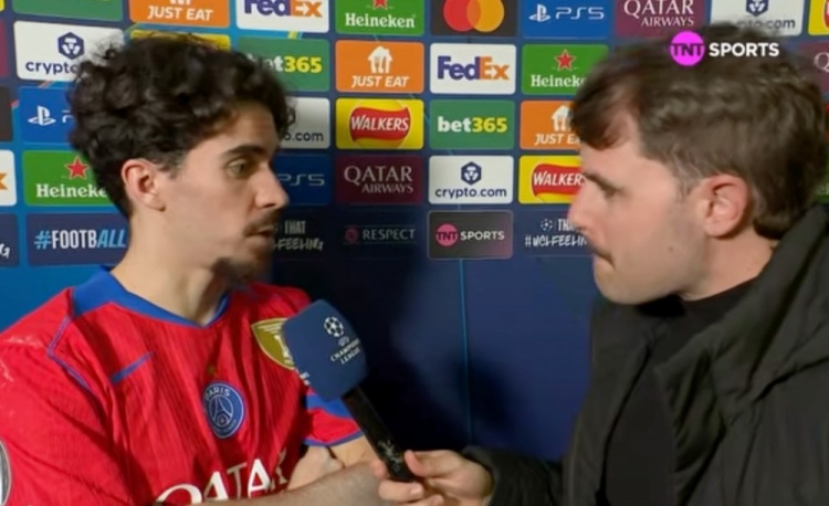 维蒂尼亚谈大胜切尔西：我们的表现几乎完美，非常专注且有执行力