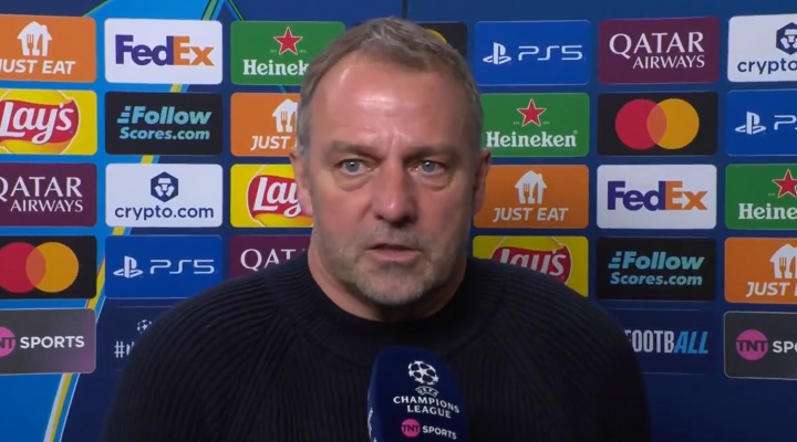 弗里克：我们下半场做得很好掌控了比赛，拉菲尼亚总在推动球队