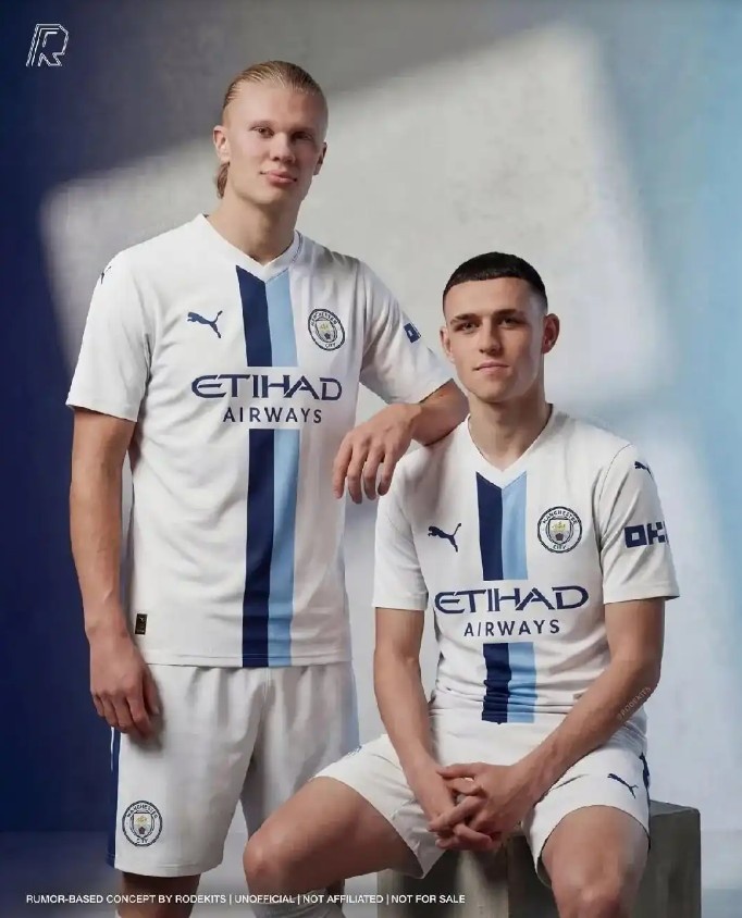 曼城新赛季第三球衣谍照曝光，由AI设计加上球迷票选