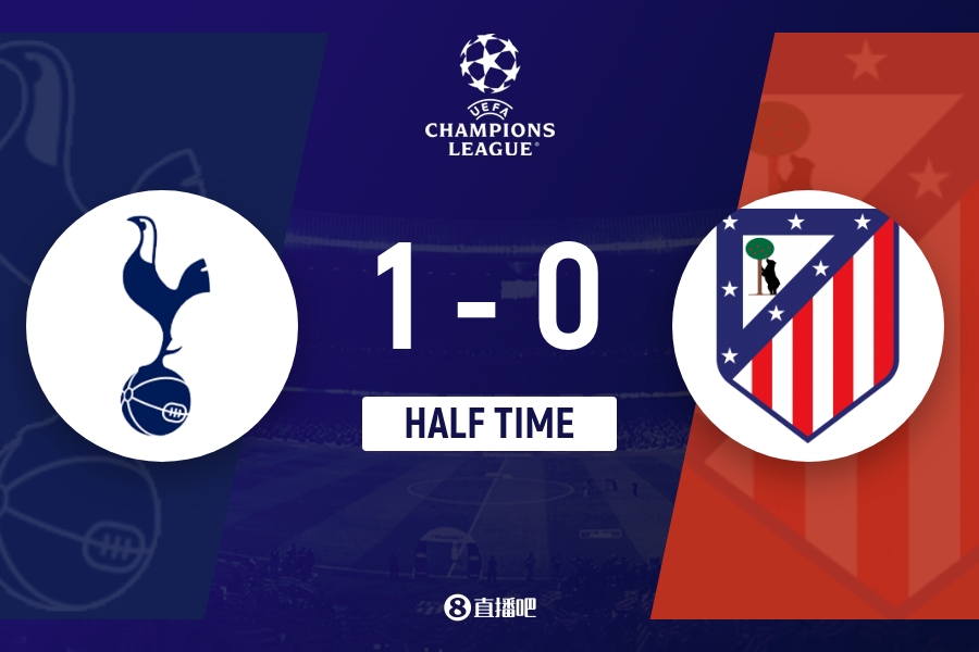 半场-热刺1-0马竞 卢克曼进球被吹穆阿尼头槌破僵维卡里奥献神扑