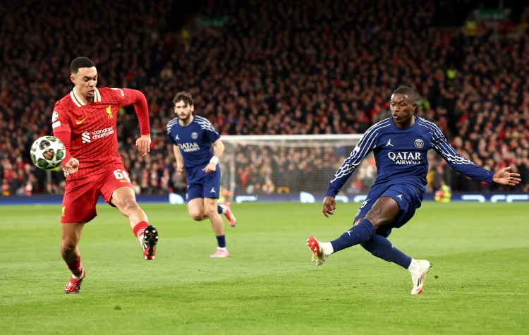 利物浦和巴黎即将第3次在欧战淘汰赛交手，此前2次都是巴黎晋级