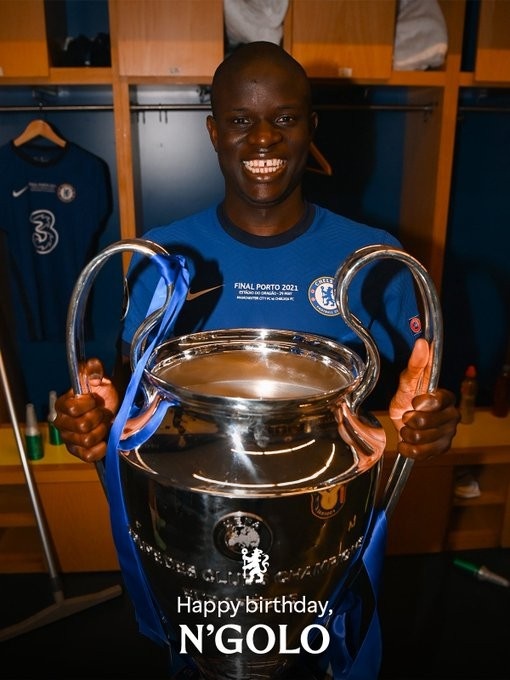 坎特迎来35岁生日，切尔西官推送祝福：生日快乐，坎特！