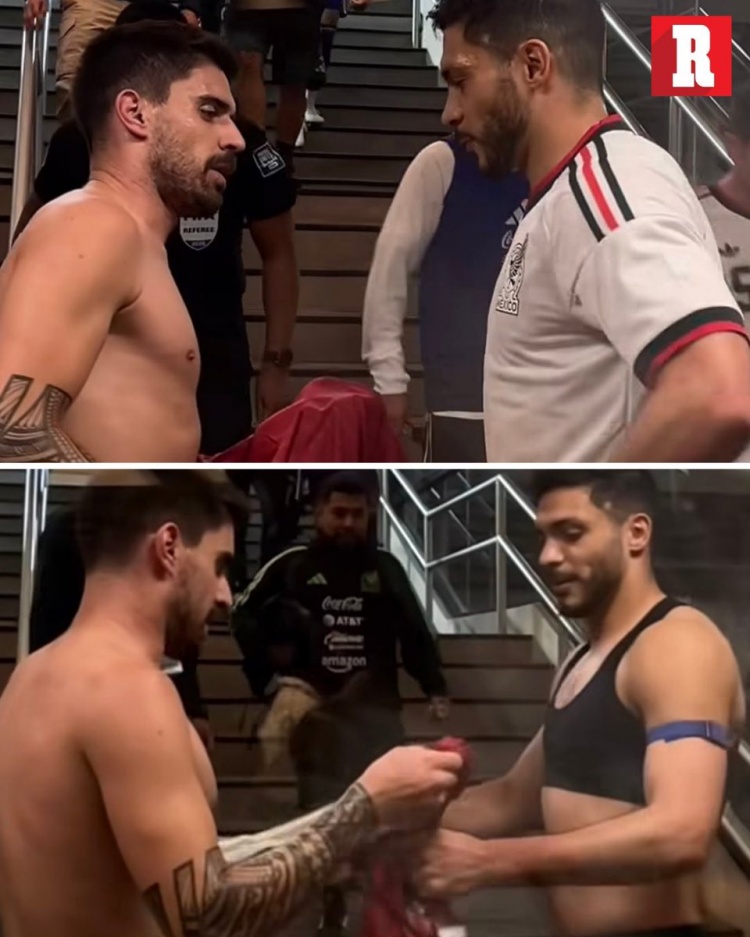 老队友！希门尼斯与鲁本·内维斯赛后互换球衣，两人曾在狼队共事