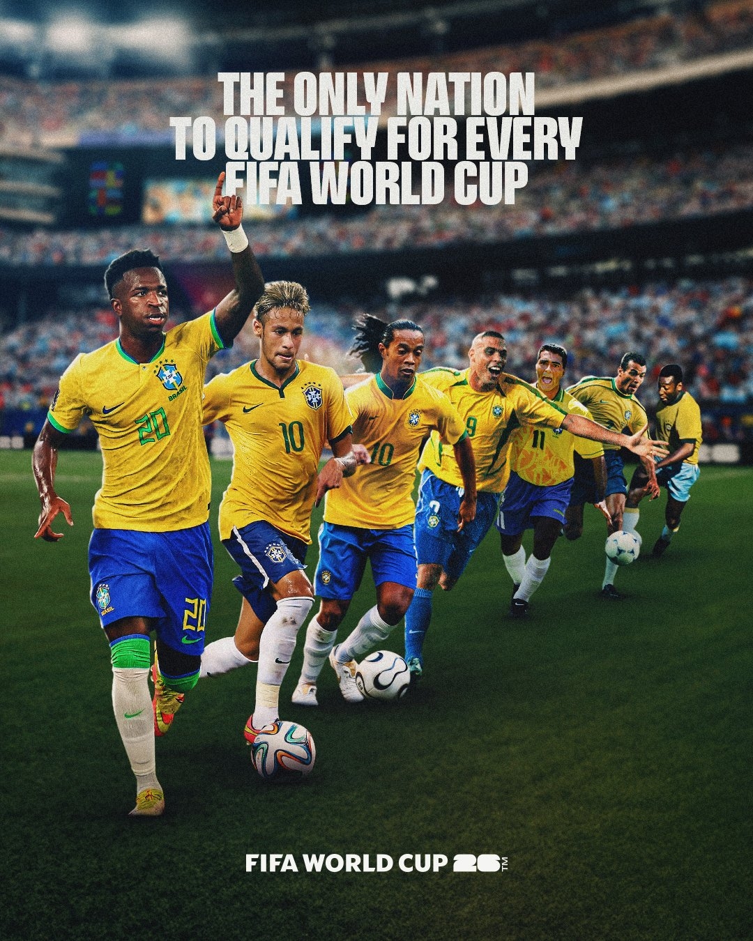 含金量还在上升!五星巴西23届世界杯全勤 四星意大利连续3届缺席